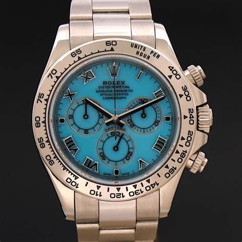 rolex cosmograph daytona blue dial watch|rolex daytona tiffany blue.